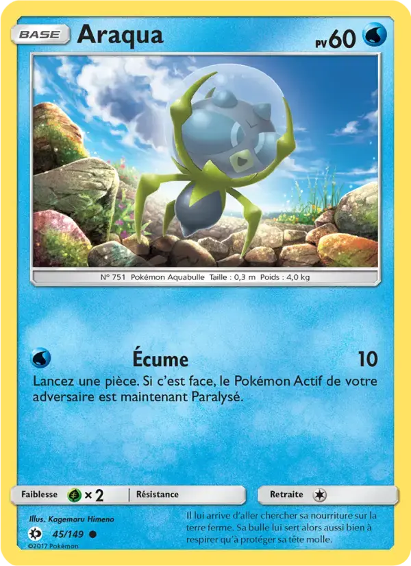 Carte Pokémon Araqua #45 — Soleil et Lune