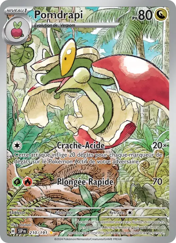 Carte Pokémon Pomdrapi #210 — Étincelles Déferlantes