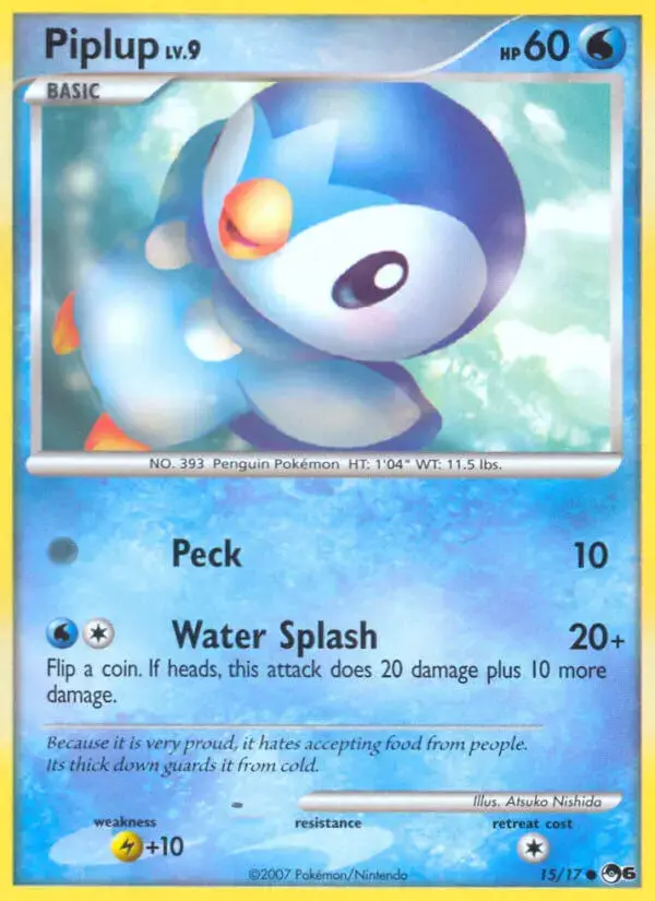Carte Pokémon Tiplouf #15 — POP 6