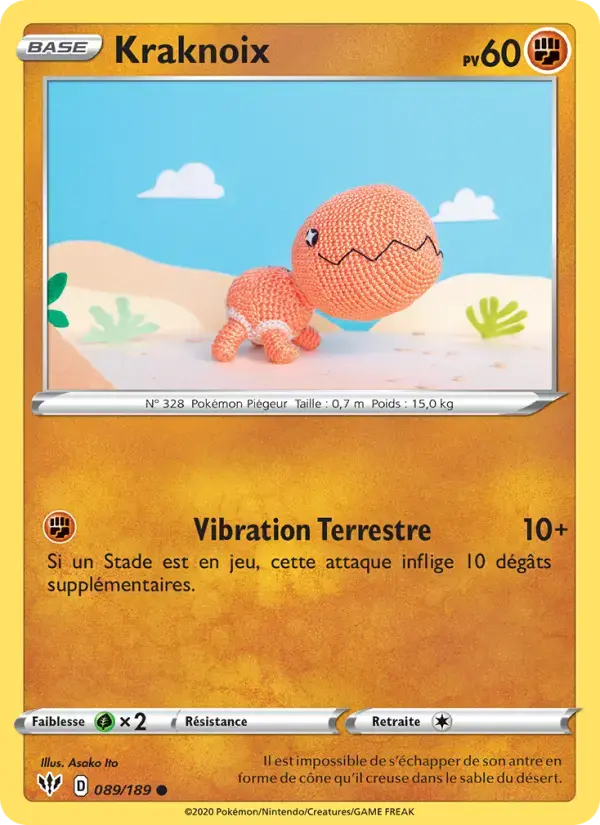 Carte Pokémon Kraknoix #89 — Ténèbres Embrasées