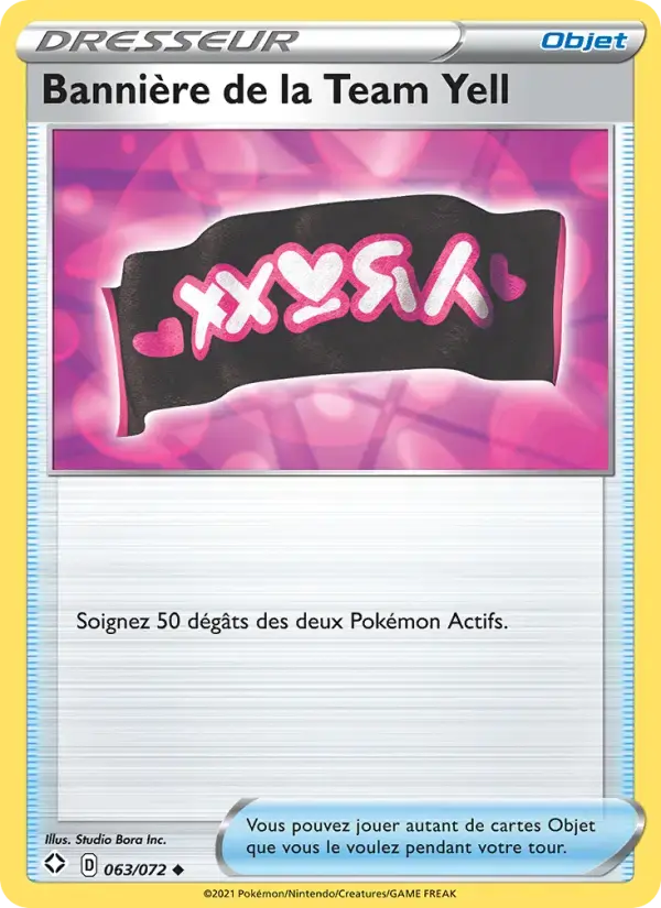 Carte Pokémon Bannière de la Team Yell #63 — Destinées Radieuses