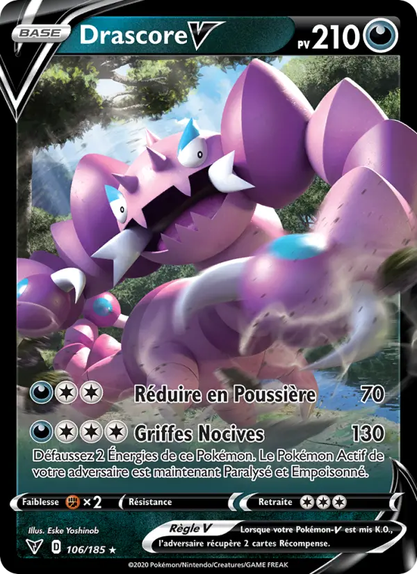Carte Pokémon Drascore V #106 — Voltage Éclatant