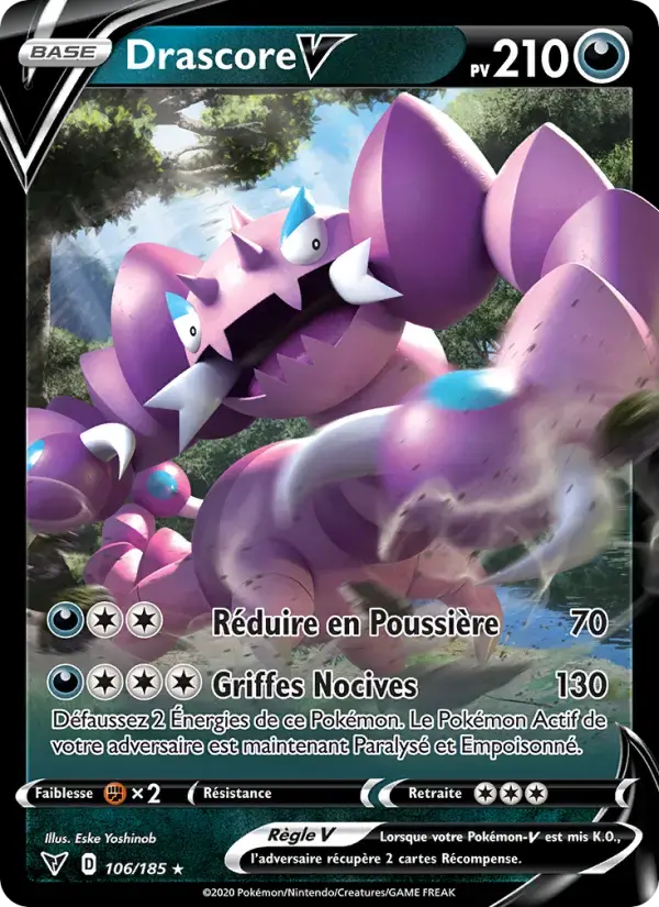 Carte Pokémon Drascore V #106 — Voltage Éclatant