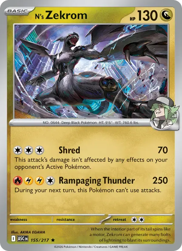 N's Zekrom #155 — Ascended Heroes