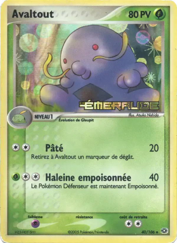Carte Pokémon Avaltout #40 — Émeraude