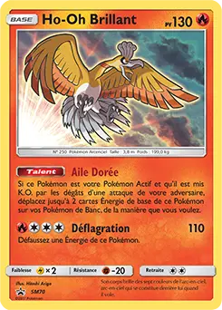 Carte Pokémon Ho-Oh Brillant #SM70 — Promos Soleil et Lune