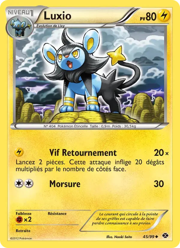 Carte Pokémon Luxio #45 — Destinées Futures