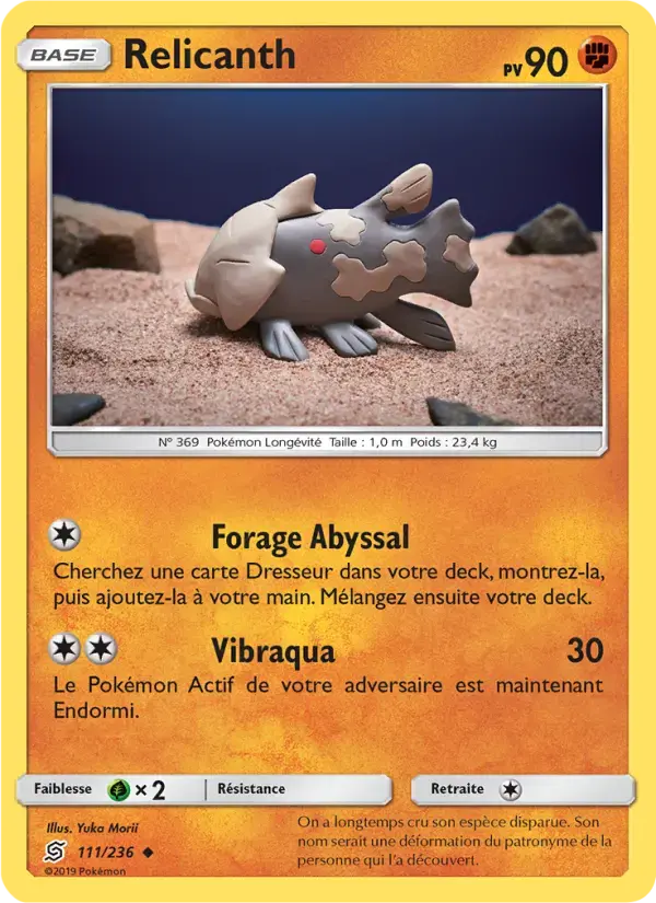 Carte Pokémon Relicanth #111 — Harmonie des Esprits