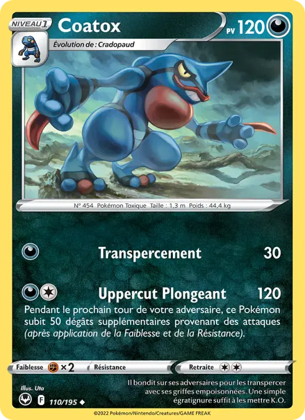 Carte Pokémon Coatox #110 — Tempête Argentée