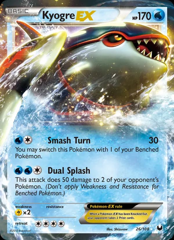 Kyogre-EX #26 — Dark Explorers