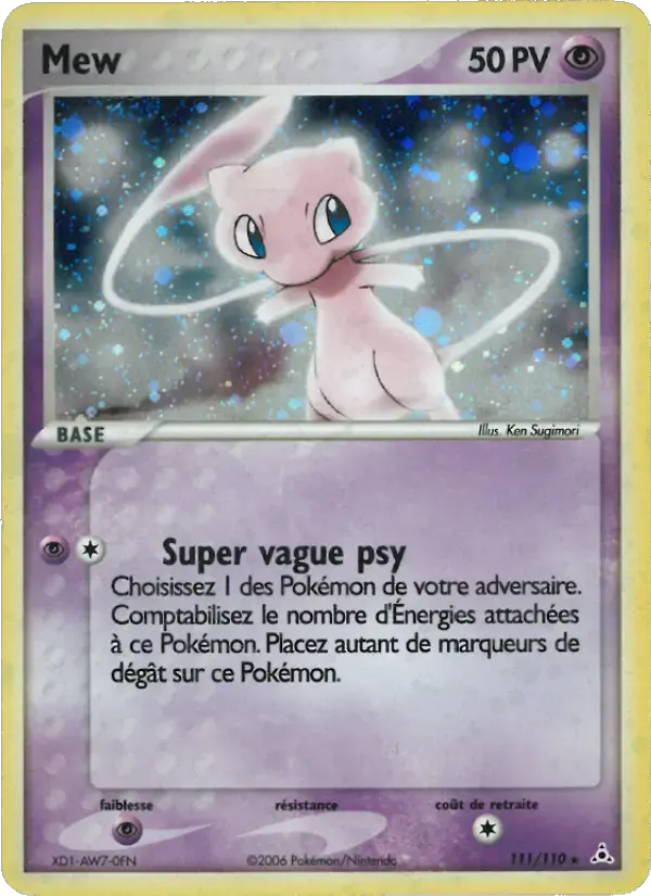 Carte Pokémon Mew #111 — Fantômes Holon