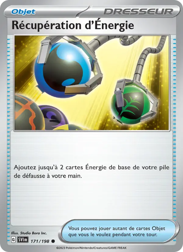 Carte Pokémon Récupération d'Énergie #171 — Écarlate et Violet