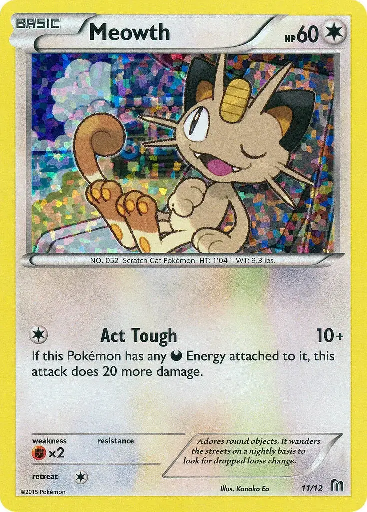 Carte Pokémon Miaouss #11 — 2016 Promo McDonald's