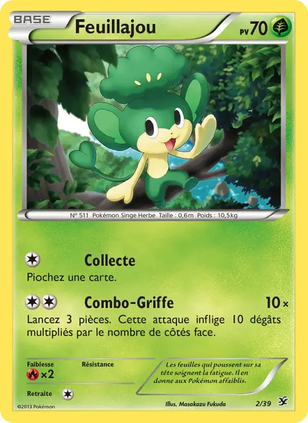Carte Pokémon Feuillajou #2 — Bienvenue à Kalos