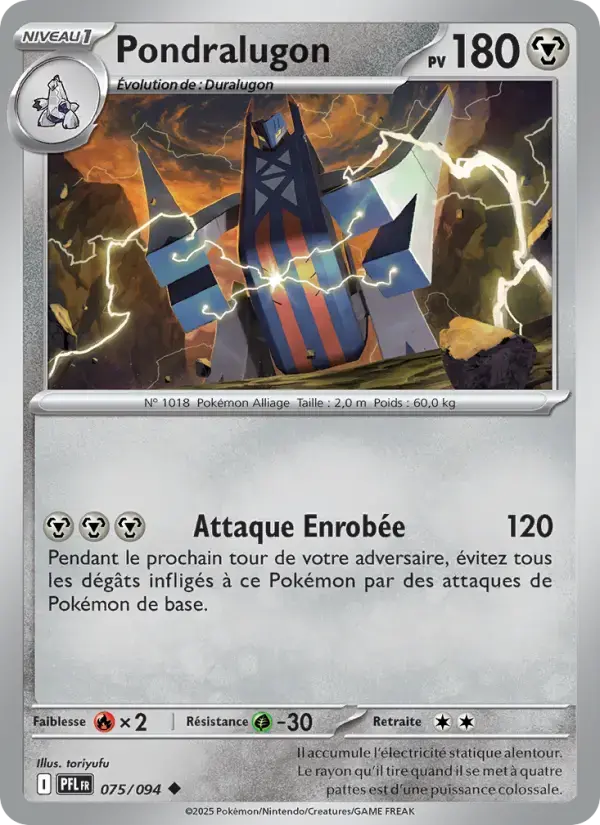 Carte Pokémon Pondralugon #075 — Flammes Fantasmagoriques