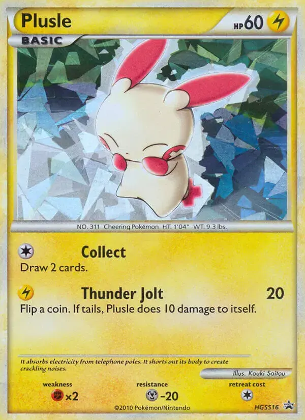 Carte Pokémon Plusle #HGSS16 — Promos HeartGold SoulSilver