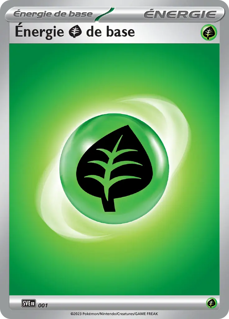 Carte Pokémon Énergie Plante #001 — Énergies Écarlate et Violet