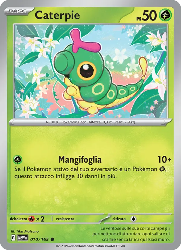 Carte Pokémon Chenipan #010 — Pokémon 151