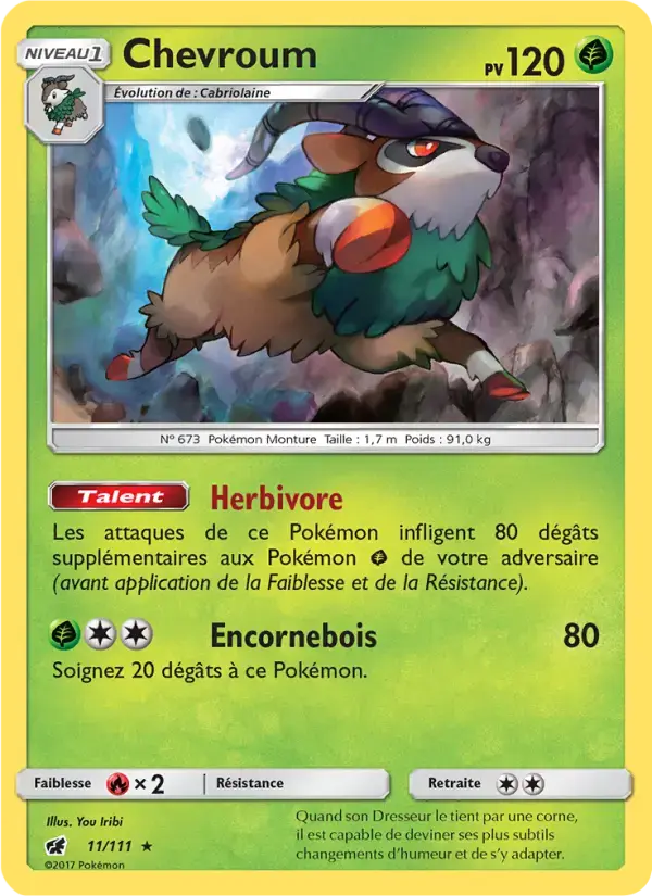 Carte Pokémon Chevroum #11 — Invasion Carmin
