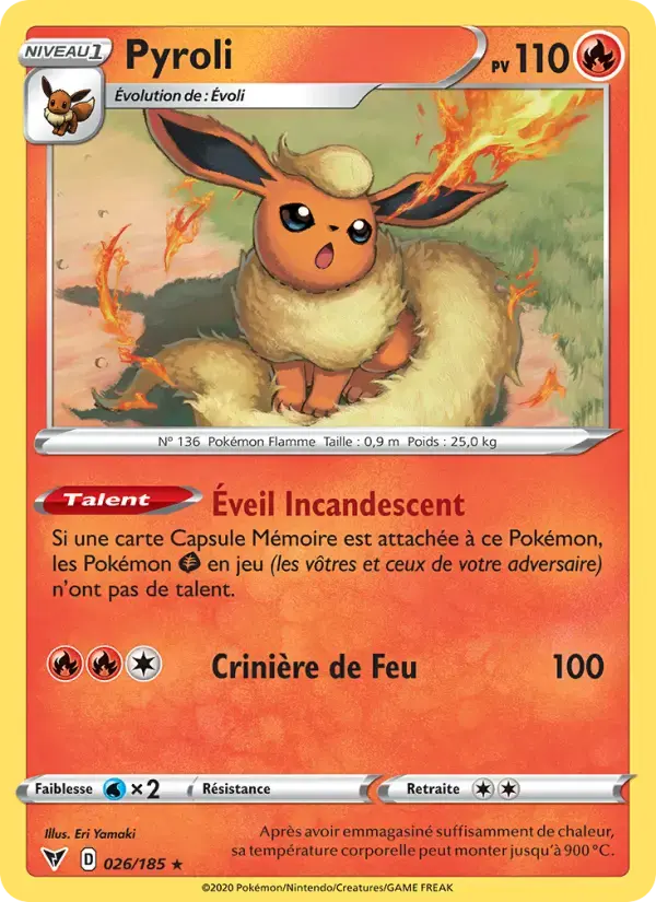 Carte Pokémon Pyroli #26 — Voltage Éclatant