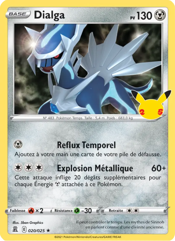 Carte Pokémon Dialga #20 — Célébrations