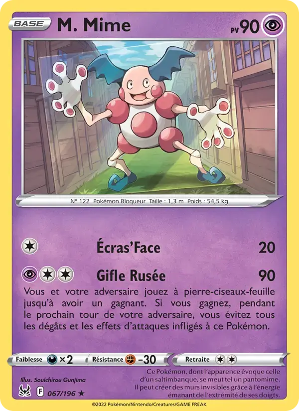 Carte Pokémon M. Mime #067 — Origine Perdue