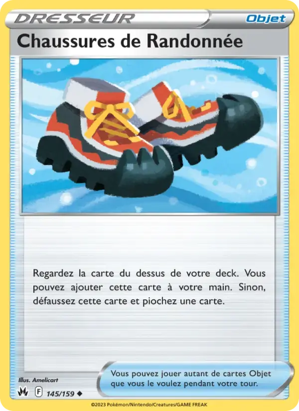 Carte Pokémon Chaussures de Randonnée #145 — Zénith Suprême