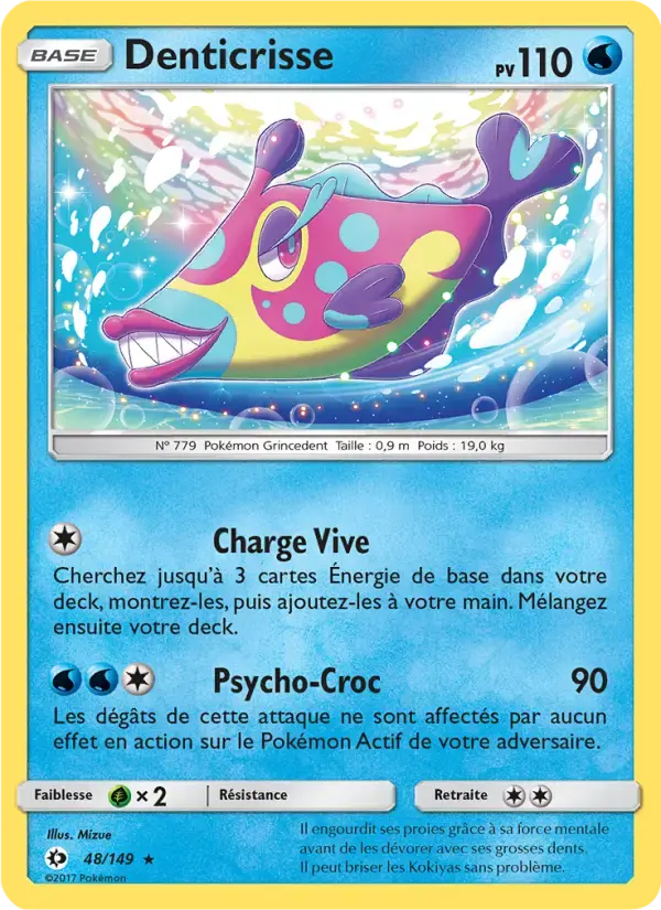 Carte Pokémon Denticrisse #48 — Soleil et Lune