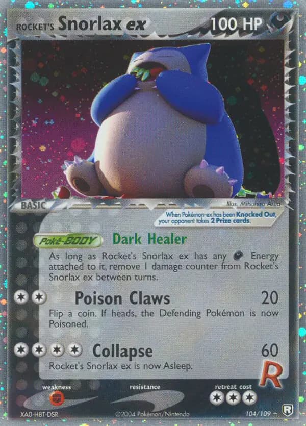 Rocket's Snorlax ex #104 — EX Team Rocket Returns