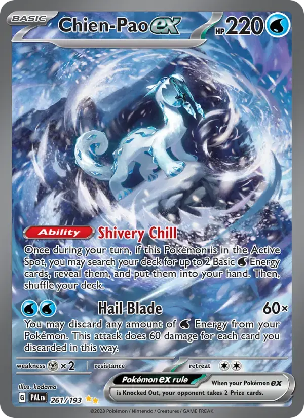 Chien-Pao ex #261 — Paldea Evolved