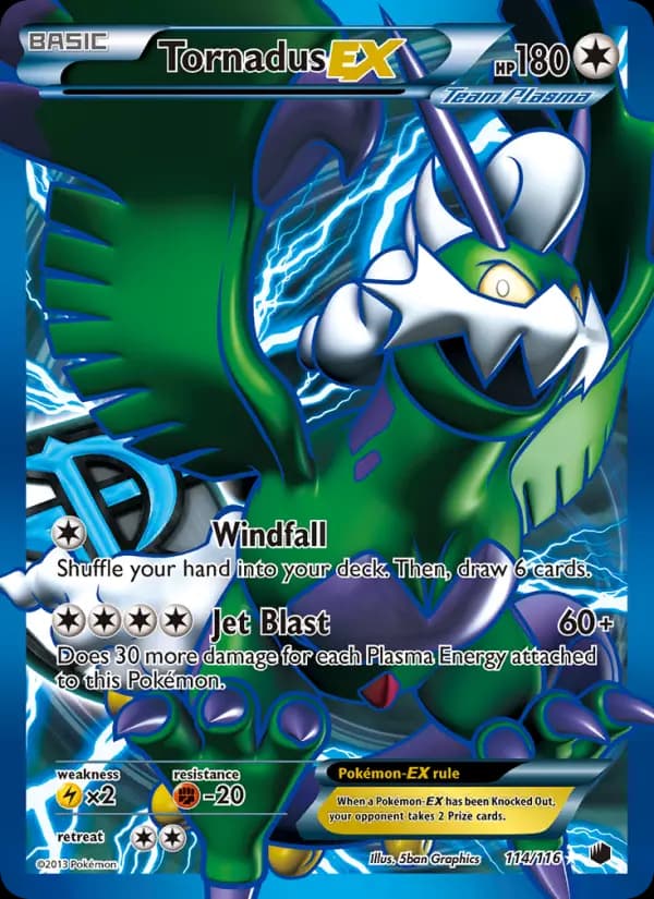 Tornadus-EX #114 — Plasma Freeze