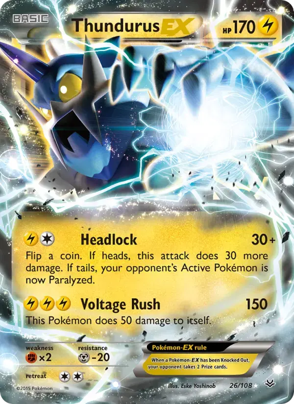 Thundurus EX #26 — Roaring Skies