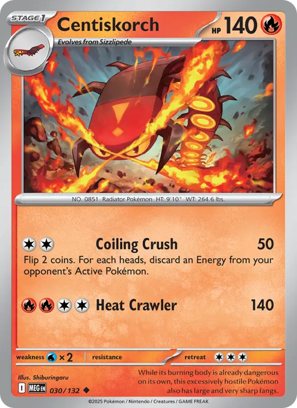 Carte Pokémon Scolocendre #030 — Méga-Évolution