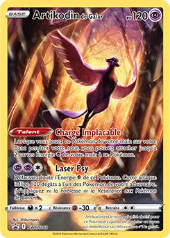 Carte Pokémon Artikodin de Galar #SWSH282 — Promos Épée et Bouclier