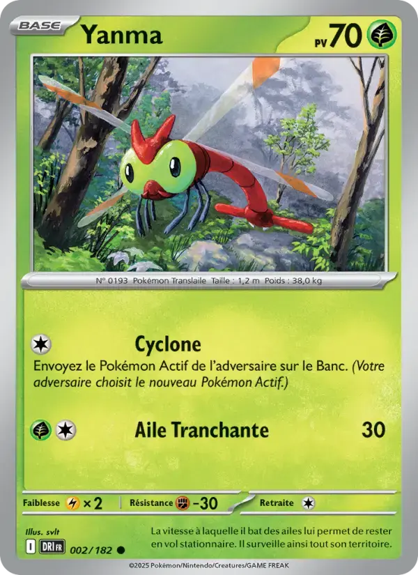 Carte Pokémon Yanma #002 — Rivalités Destinées