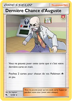 Carte Pokémon Dernière Chance d’Auguste #52 — Destinées Occultes