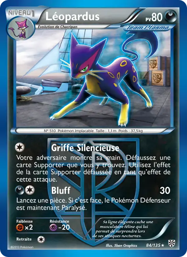 Carte Pokémon Léopardus #84 — Tempête Plasma