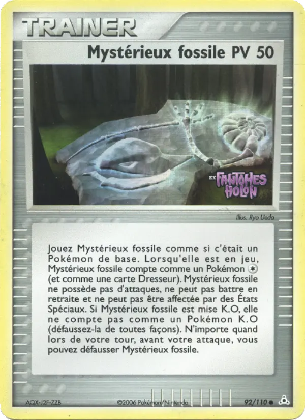 Carte Pokémon Mystérieux fossile #92 — Fantômes Holon