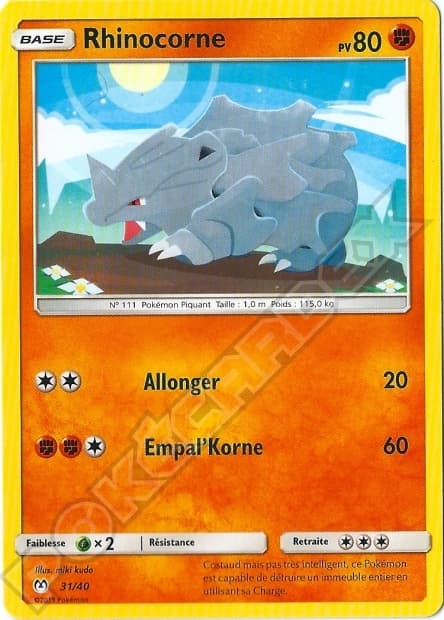 Rhyhorn #31 — 2019 McDonald's Collection