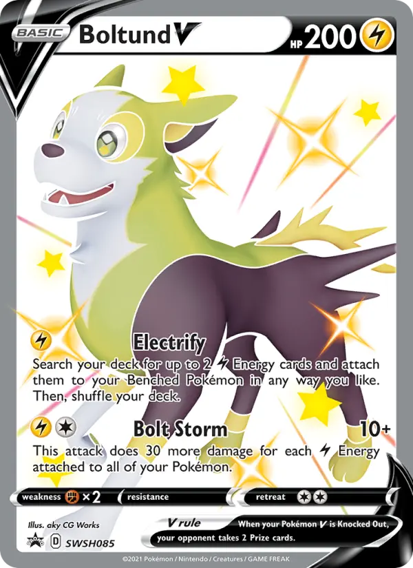 Carte Pokémon Fulgudog V #SWSH085 — Promos Épée et Bouclier