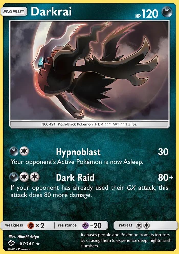 Darkrai #87 — Burning Shadows