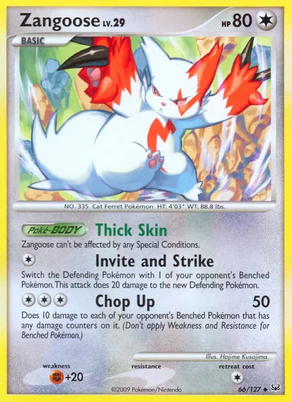 Zangoose #66 — Platinum