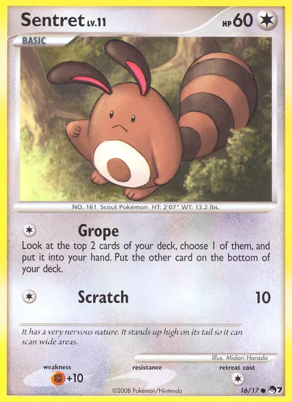 Carte Pokémon Fouinette #16 — POP 7
