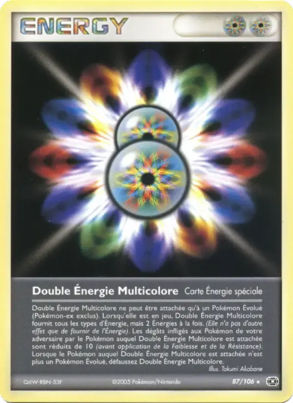 Carte Pokémon Double Énergie Multicolore #87 — Émeraude