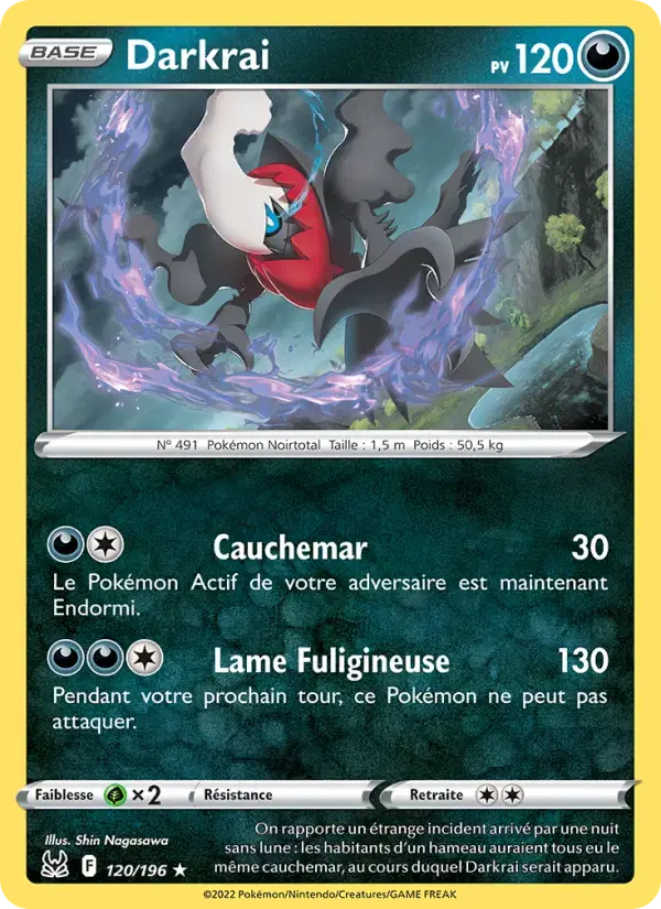 Carte Pokémon Darkrai #120 — Origine Perdue