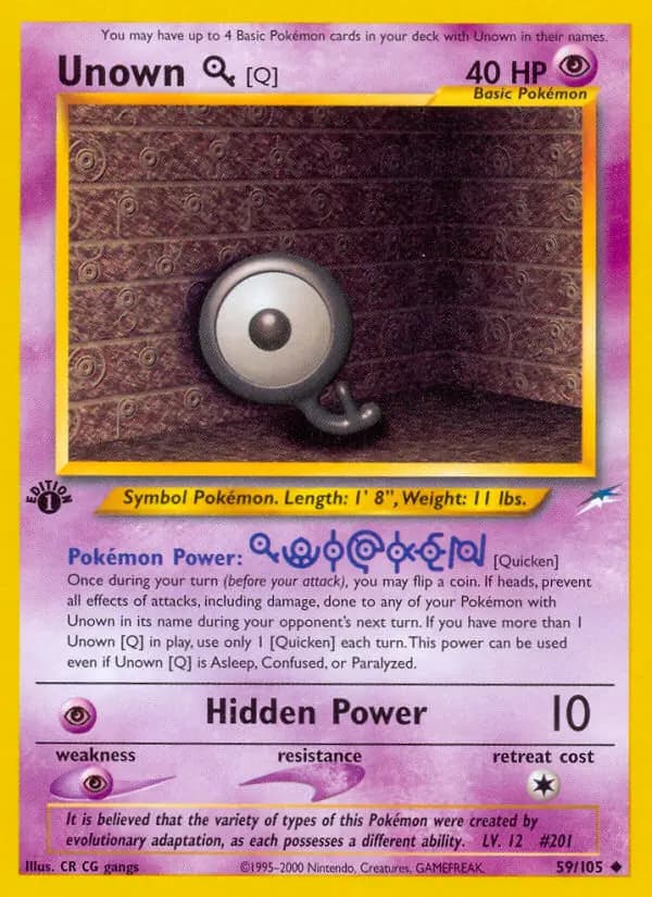Unown [Q] #59 — Neo Destiny