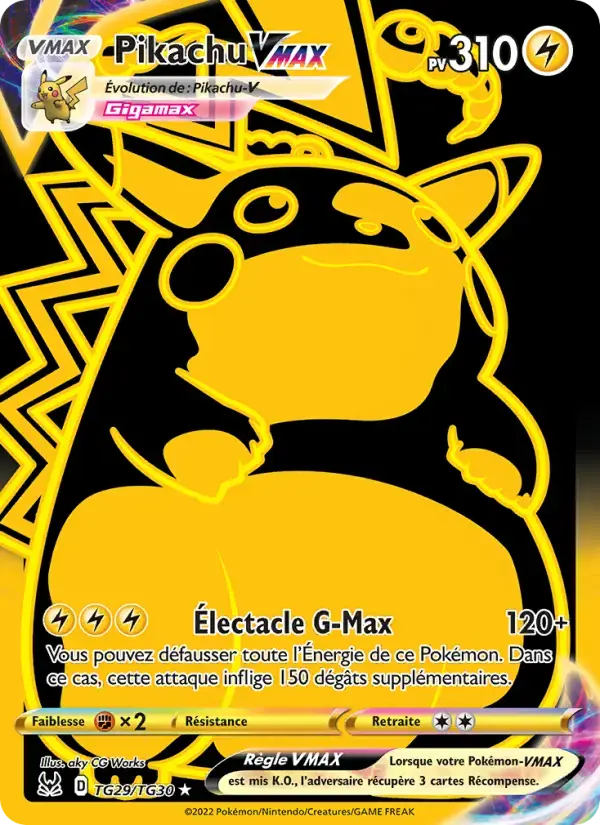 Carte Pokémon Pikachu VMAX #TG29 — Origine Perdue