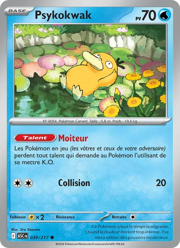 Carte Pokémon Psykokwak #039 — Héros Transcendants
