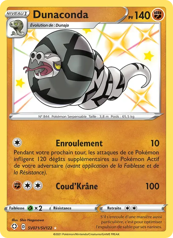 Carte Pokémon Dunaconda #SV071 — Destinées Radieuses