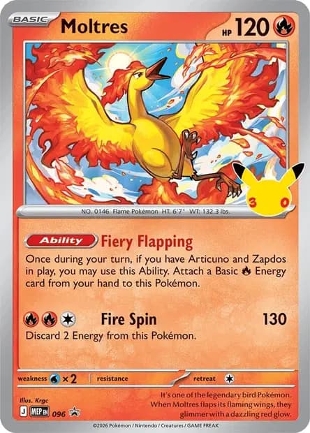Moltres #096 — Mega Evolution Promos